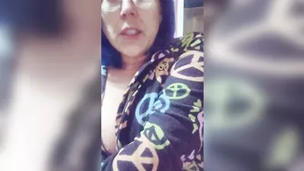 Sexy Smoker Spit Play Big Tits Pop Out On Live Stream