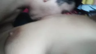 my bull passionately kissing me, sucking my pussy at basement in quarantine