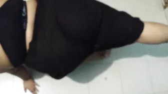 Desi Aunty Workout - Indian Big ass