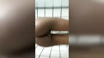 horny hot shower with finger in pussy