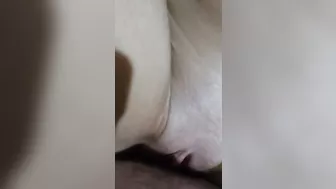 Cumming on her perfect little pussy