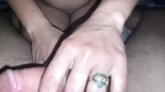 Delicate student put a condom on me with water in my mouth and great desire to have sex