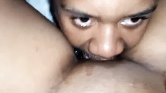 Make him eat my pussy and swallow my Cum!!