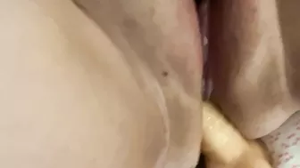 Cumming with dildo in my ass