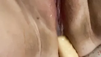 Cumming with dildo in my ass