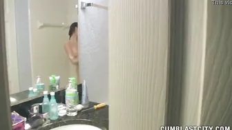 Big Cumshot In The Bathroom