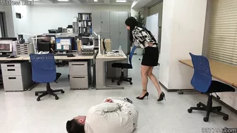 Employee being punished by the female president