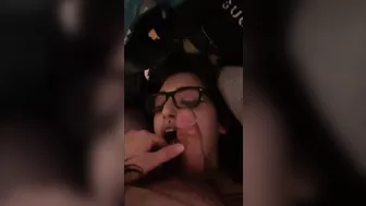 Latina Nerd Sucks My Cock And Rides Reverse Cowgirl For A Creampie