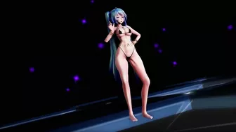 mmd r18 Miku Shorts Middle waisted Balalaika Normal Bikini Topless 3d hentai