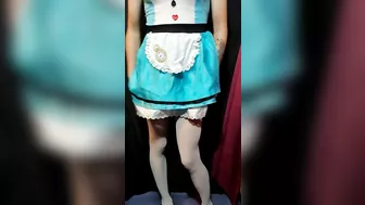 Trans play in Alice cosplay