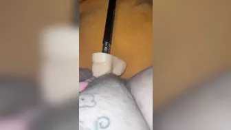 Toy sliding in my fat pussy