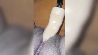 Toy sliding in my fat pussy