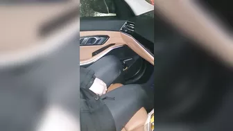 Step Son Giving a Ride Home to Step Mom and Provoking Her on The Way to fuck