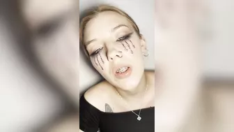 Sloppy ahegao by girl with braces. Spit fetish