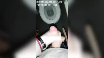 Russian student masturbating in University Toilets after Hard Day