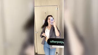 Naughty dildo fuck in public changeroom