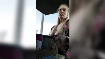 **Public*** Big Titted MILF Flashing Tits While Loading Groceries xxMissSwitchxx