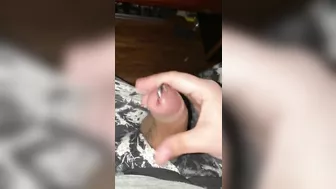 Oozing PreCum and Hands Free Cumshot