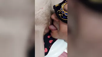 Lick and put tongue in my wife then she rewards me with blowjob