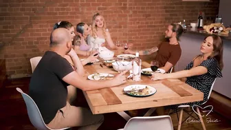 TEASER: Charlie invites her friends for dinner which ends up in a crazy group sex!