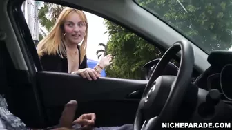 NICHE PARADE - Pretty Blonde Girl Reaches In My Car And Jerks Me Off