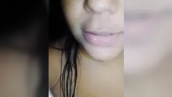 Video call with my boyfriend ends with a rich masturbation with my dildo and a happy ending