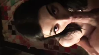 Shy goth girl gets fucked hard by tattooed stranger