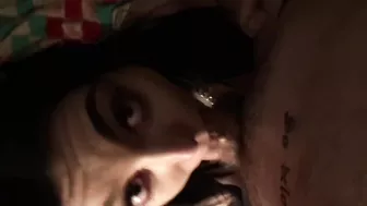 Shy goth girl gets fucked hard by tattooed stranger