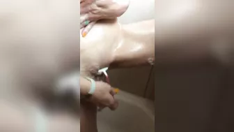 Shower Time Shave- HAIRY then SHAVED