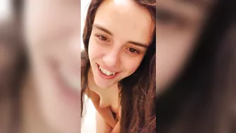 OLD PINKMOONLUST Big Floppy Ass Hairy White Girl PAWG Dirty Talks About Being Sweaty Strips Bathroom