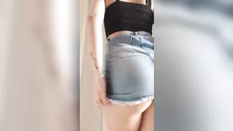 changing skirt without panties