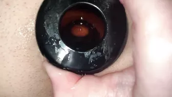 Fucking My Boyfriends Piss Filled Ass and Making Him Cum