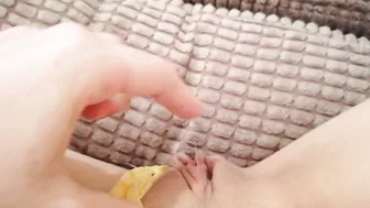 Perfect first masturbation wet tight pussy