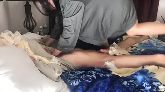 Diaper face get a foot job ruined Orgasm