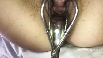 BDSM SPANK ENEMA MEDICAL SPECULUM - GYNO EXAM - SWAMATEURCOUPLE