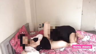 นักศึกษาหลุดเย็ดกันจนน้ำแตก เสียงไทยThai licked pussy fucked Cumshot(มีต่อ)