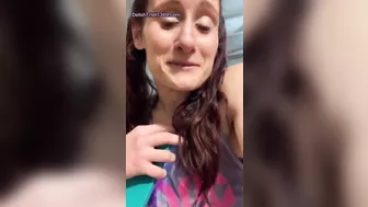 Surprise striptease for friend