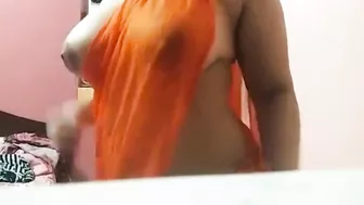 Desi Big Boobs Whore Rupali Playing with her Juicy Boobs Exposed