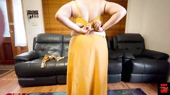 Stunning Saree Striptease - Indian Wife Undressing Her Clothes and Plays on Cam