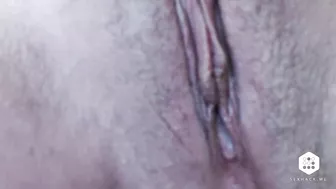 peeing after sex with my cum grooling pussy