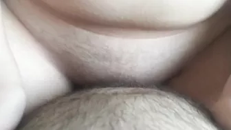 Amateur wife milking stranger cock and takes huge unprotected creampie!