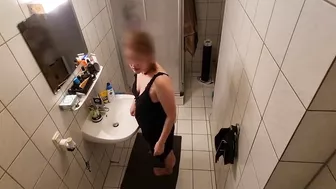 Stepsister Fucked In The Bathroom And Almost Got Caught By Stepmother