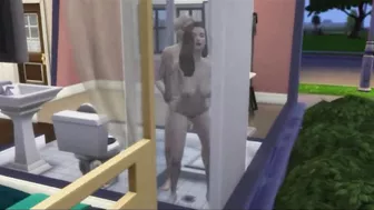 Lesbians Fuck In The Shower While Husband At Work | sims 4