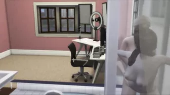 Lesbians Fuck In The Shower While Husband At Work | sims 4