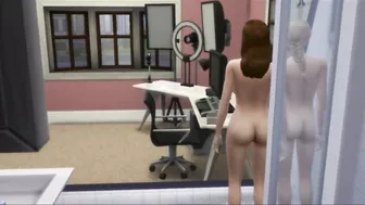 Lesbians Fuck In The Shower While Husband At Work | sims 4