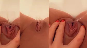 PISSING PUSSY PEES POV VIEW / teen PEEING / VIEW FROM EYES PISS