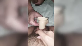 Husband cleans Hotwife's dirty pussy