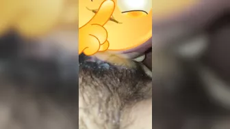 Husband cleans Hotwife's dirty pussy