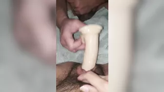 Husband cleans Hotwife's dirty pussy