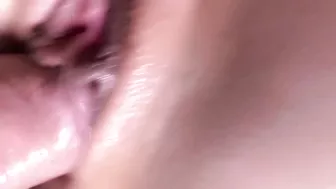 Extremely close-up pussy fucking